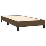 vidaXL Sommier à lattes de lit avec matelas Marron foncé 90x200 cm