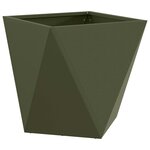 vidaXL Jardinière Vert olive 40 x 40 x 40 cm Acier