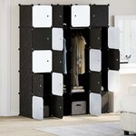 vidaXL Cubes de rangement 20 Pièces avec tiges de suspension PP