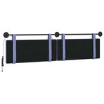 vidaXL Tête de lit suspendue Bleu denim Tissu