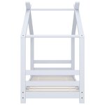 vidaXL Cadre de lit d'enfant Blanc Bois de pin massif 70x140 cm