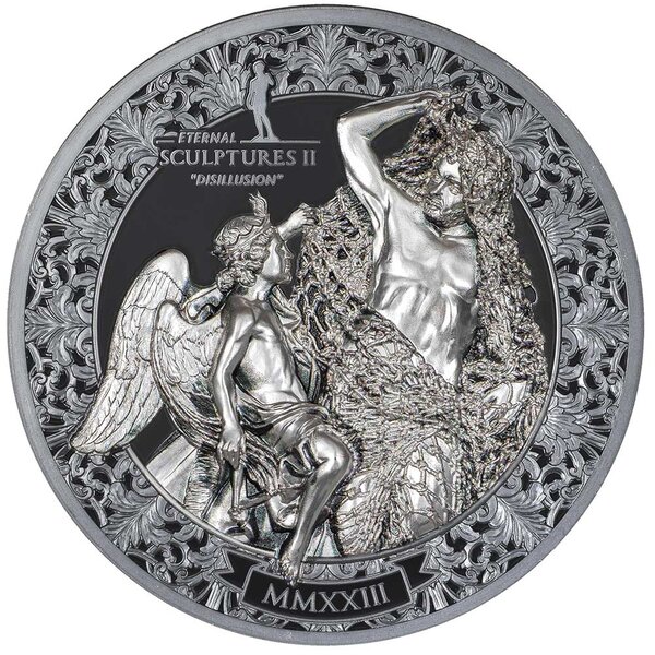 Monnaie DISILLUSION Eternal Sculptures II Désillusion 3 Oz Argent 20$ Palau 2023