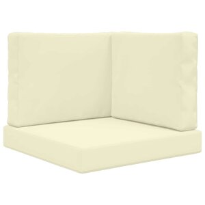 vidaXL Coussin de canapé d'extérieur Polyester Crème 60 x 60 cm
