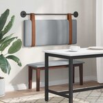 vidaXL Tête de lit suspendue Gris clair PU antique