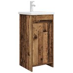 vidaXL Meuble de salle de bain avec évier Bois ancien