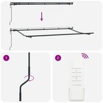 vidaXL Store Électrique Rétractable 4x2 cm en Métal