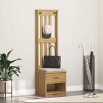 vidaXL Portemanteau SANDNES 45x40x159 5 cm bois massif pin