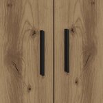 vidaXL Cadre de lit Chêne artisanal 80 x 200 cm Bois d'ingénierie