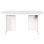 vidaXL Table basse Blanc 80 x 39 5 x 35 cm Bois de pin massif