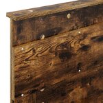 vidaXL Tête de lit Chêne fumé 100 cm Bois d'ingénierie