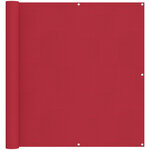 vidaXL Écran de balcon 110 x 800 cm Tissu Oxford Rectangulaire Rouge