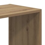 vidaXL Bibliothèque chêne artisanal 68 5x32x68 5 cm bois d'ingénierie