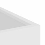 vidaXL Cache-pot de jardin Blanc 50 x 32 x 40 cm Acier laminé à froid