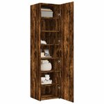 vidaXL Buffet haut chêne fumé 45x42 5x185 cm bois d'ingénierie