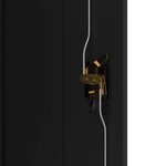 vidaXL Classeur noir 90x40x70 cm acier