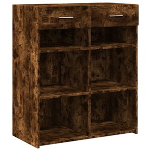 vidaXL Buffet chêne fumé 80x42 5x93 cm bois d'ingénierie