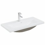 vidaXL Meuble de Lavabo de Salle de Bain Chêne noir 80 x 39 x 62 cm
