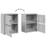 vidaXL Bibliothèque sonoma gris 40x24x52 cm bois d'ingénierie
