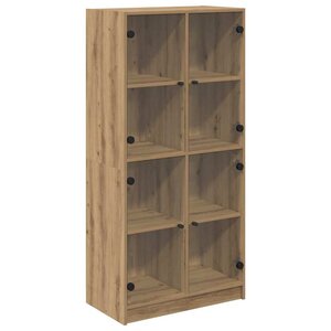 vidaXL Haut Armoire Chêne artisanal 68 x 37 x 142 cm Bois d'ingénierie