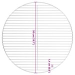 vidaXL Grille de barbecue ronde Ø50 cm acier inoxydable 304