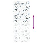 vidaXL Store enrouleur de douche 100x240 cm largeur du tissu 96 cm