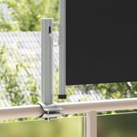 vidaXL Auvent latéral rétractable de patio 60x300 cm Noir