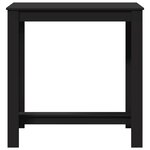 vidaXL Table de bar noir 102x50x103 5 cm bois d'ingénierie