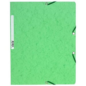 Chemise à élastique sans rabat carte lustrée 400gm2 - A4 - Vert Tilleul EXACOMPTA
