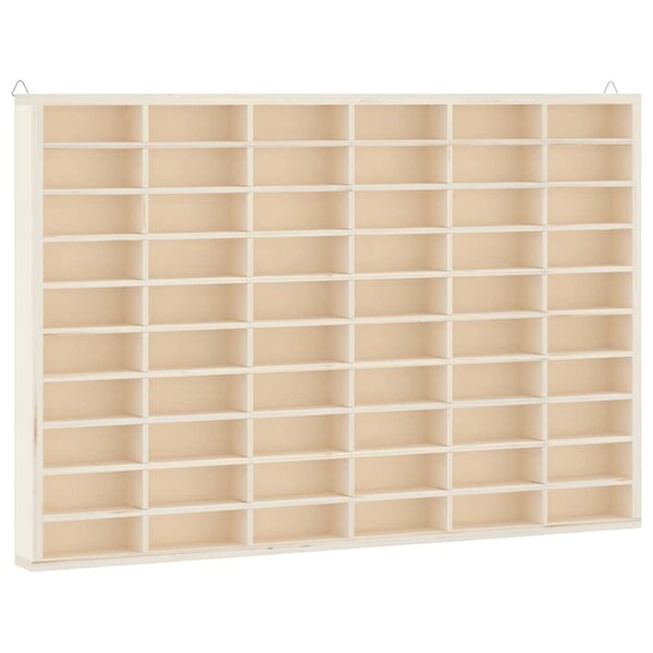 vidaXL Vitrine de collection en bois avec 60 compartiments