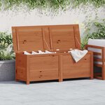 vidaXL Boîte à coussins d'extérieur Marron 150x50x56 cm Sapin massif