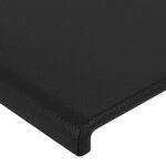 vidaXL Cadre de lit avec tête de lit Noir 140x190 cm Similicuir