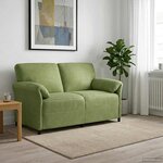 vidaXL Sofa 2 places Vert clair 158 x 83 x 95 cm Velours