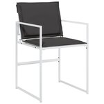 vidaXL Ensemble à manger de jardin avec coussins 17Pièces blanc textilène