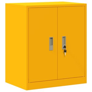 vidaXL Armoire de rangement Jaune moutarde 60 x 40 x 70 cm Acier