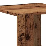 vidaXL Table basse vieux bois 40x40x30 cm bois d'ingénierie
