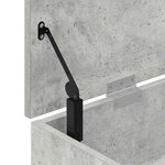 vidaXL Banc à chaussures gris béton 102x30 5x45 cm bois d'ingénierie