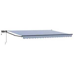 vidaXL Store rétractable manuel avec LEDs 4 5 × 3 m