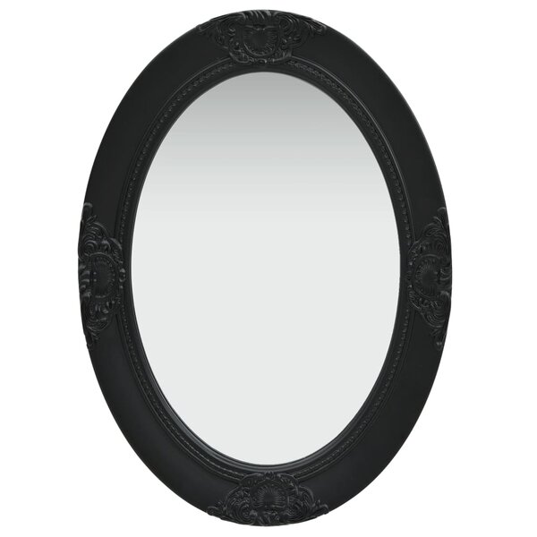 vidaXL Miroir mural style baroque 50x70 cm noir