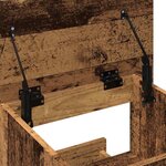 vidaXL Podium avec roue Bois ancien 55 x 55 x 107 cm Bois d'ingénierie