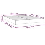 vidaXL Cadre de lit sans matelas bleu foncé 180x200 cm velours