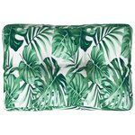 vidaXL Coussin de palette motif de feuilles 60x40x12 cm tissu