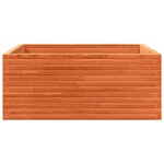 vidaXL Jardinière cire marron 110x110x46 cm bois de pin massif