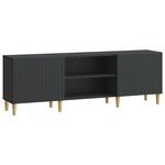vidaXL Meuble TV Noir 150 x 31 x 50 cm Bois d'ingénierie