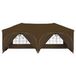 vidaXL Tente de fête pop-up 575 x 288 x 245 cm Taupe Tissu Oxford