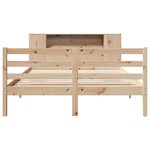 vidaXL Lit bibliothèque sans matelas 120x190 cm bois de pin massif
