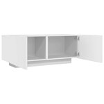 vidaXL Meuble TV Blanc 100x35x40 cm Bois d'ingénierie