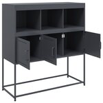 vidaXL Buffet anthracite 100 5x39x107 cm acier