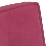 vidaXL Chaise de relaxation rouge bordeaux 64x74x84 cm velours