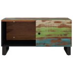 vidaXL Table basse 80x50x40 cm Bois de récupération et d'ingénierie