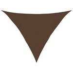 vidaXL Voile d'ombrage 160 g/m² Marron 4x4x5 8 m PEHD